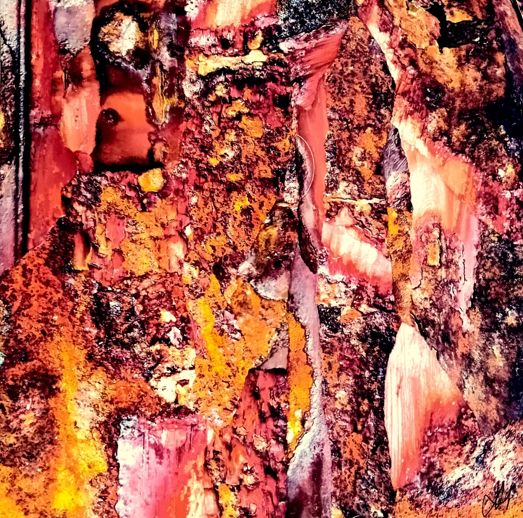 Orpaillage 20 x 20 cm